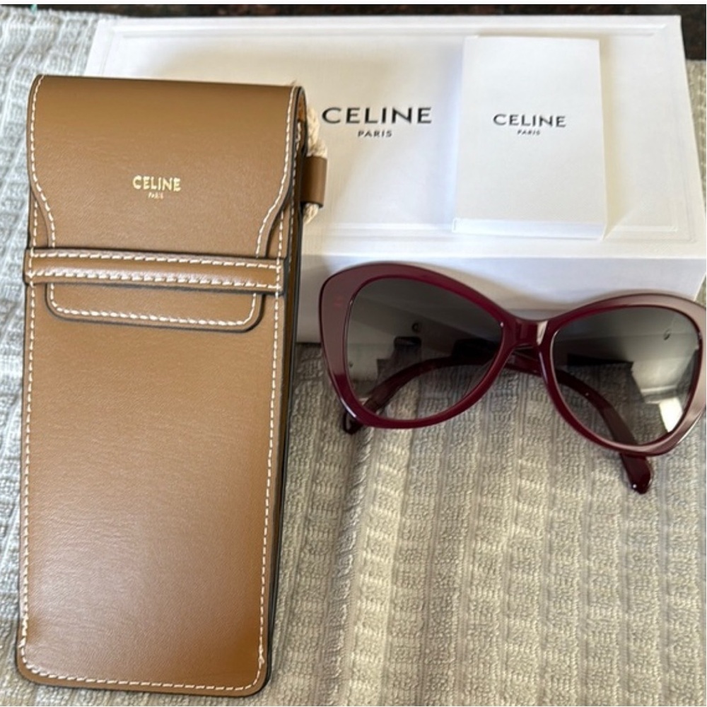 Not available 💕Celine Burgundy Cat-Eye Sunglasses! NWT without the bag!